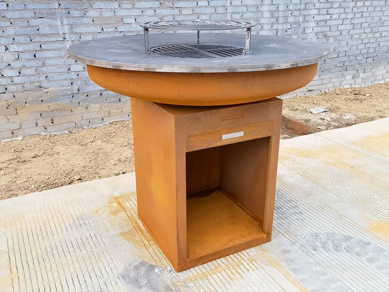 Small corten fire pit